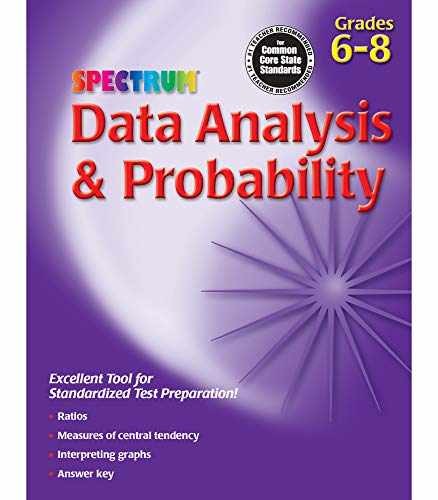 Data Analysis & Probability, Grades 6 – 8 – Paperback, by Spectrum – Very Good o