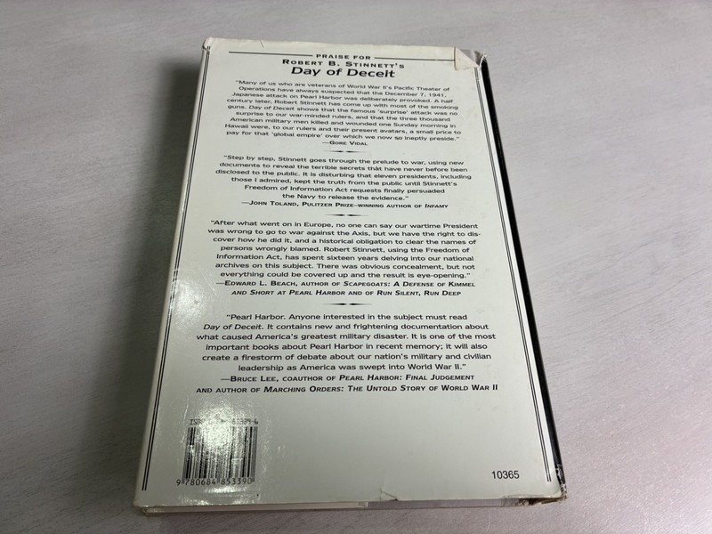Day of Deceit: Truth about FDR & Pearl Harbor (2000) by Robert Stinnett - HC/DJ gallery