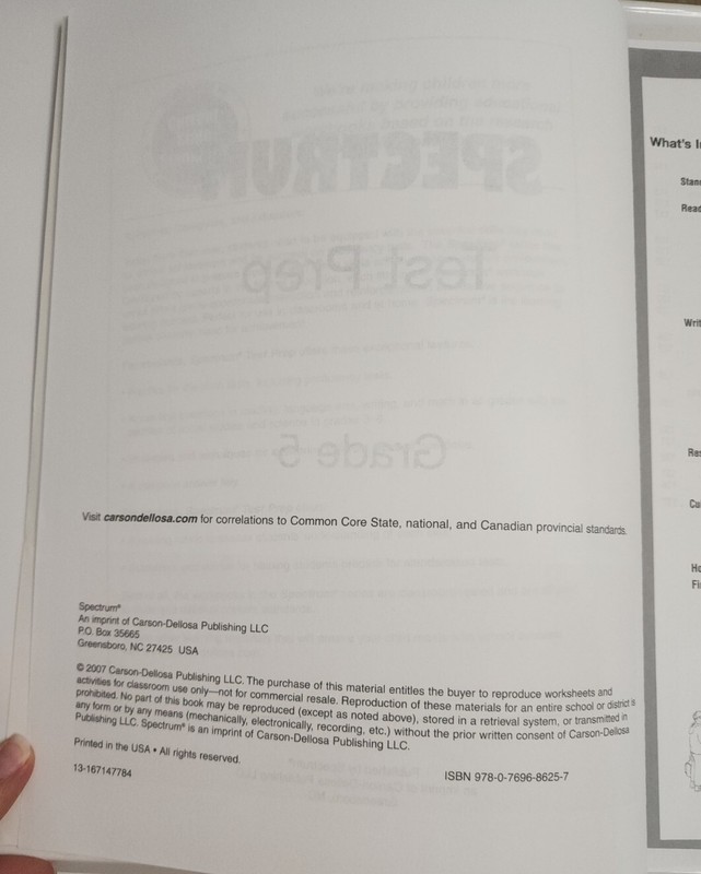 Spectrum Ser.: Test Prep, Grade 5 by Alan Cohen, Ruth Mitchell,... gallery