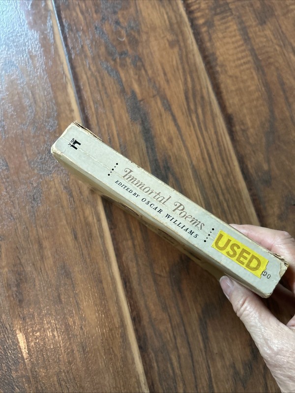 IMMORTAL POEMS of the English Language Oscar Williams Ed Washington Square Press gallery