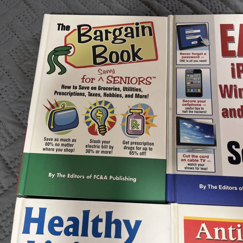 Lot Of 10 Hardback Books By FC&A Publishing Finance Health Cellphones Retirement gallery