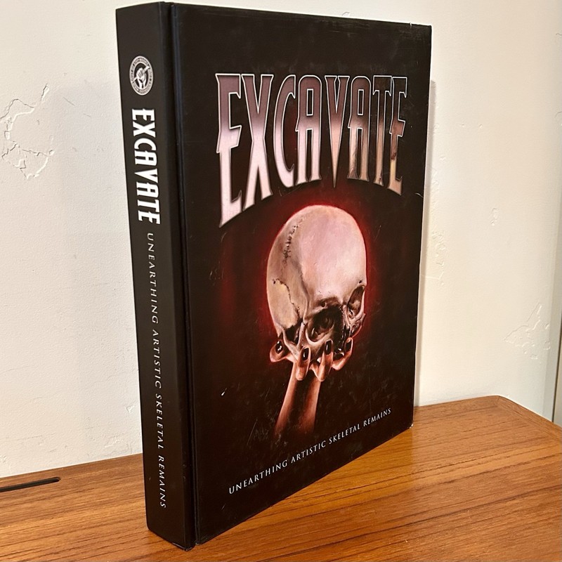 EXCAVATE: UNEARTHING ARTISTIC SKELETAL REMAINS Jinxi Caddel Tattoo Design 1st VG