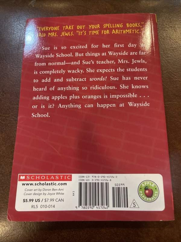 Sideways Arithmetic From Wayside School - 0590457268, Louis Sachar, paperback gallery
