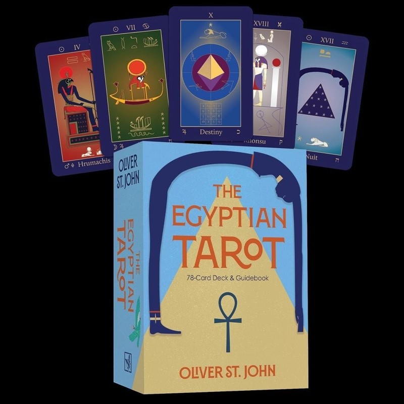 The Egyptian Tarot: 78-Card Deck & Guidebook by Oliver St. John Cards Book