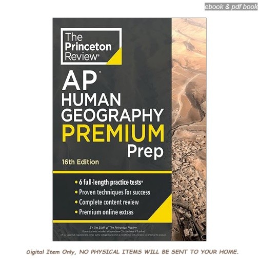 Princeton Review AP Human Geography Premium Prep, 16th Editi, The Princeton Revi