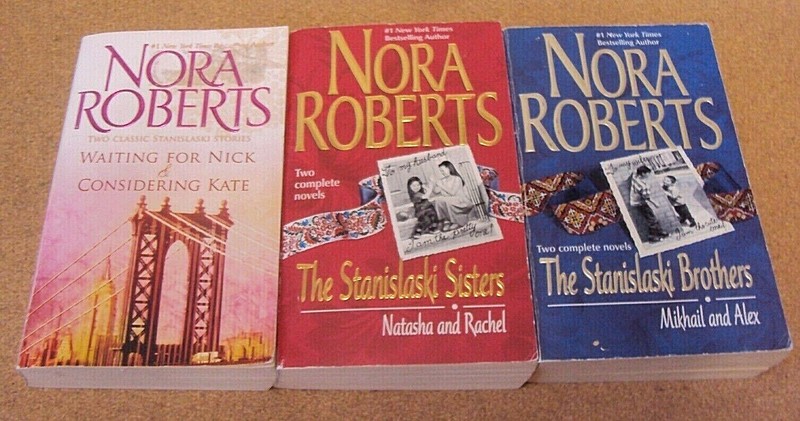 Nora Roberts «The Stanislaskis» Complete Series of 6 Novels in Lot 3 PB Book