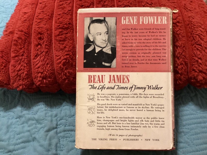 BEAU JAMES-LIFE AND TIMES OF JIMMY WALKER by GENE FOWLER, 1949 HC/DH, NY MAYOR gallery