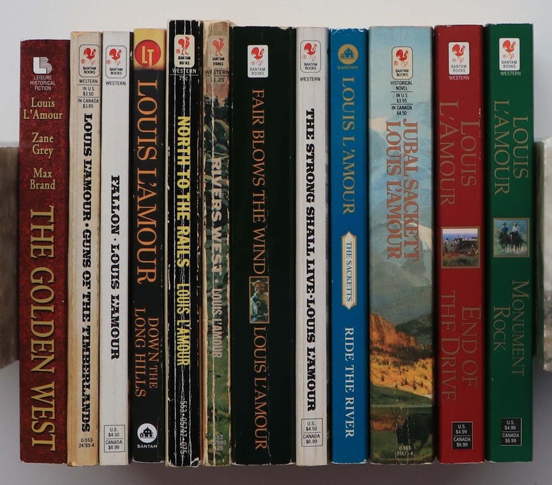 Lot of 12 Louis L’Amour Western Novels & Short Stories from 1948 to 1999