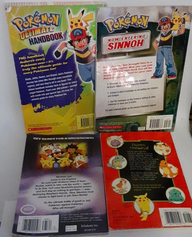 Pokemon Book Lot - Handbook, Mewtwo, Sinnoh, I Choose You Nintendo Scholastic gallery