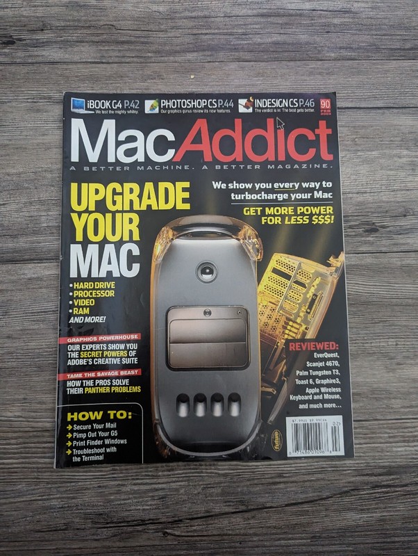 Mac Addict February 2004 Upgrade Your Max Volume 9 Issue 2 Magazine Book