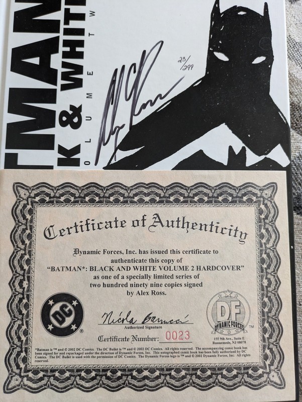 DC Comics Batman: Black & White Volume Two Hardcover Signed Limited Edition COA gallery