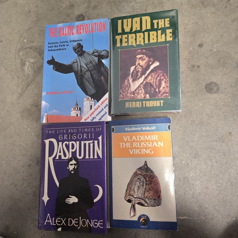Russian History book Lot Tsars, Revolution, Rasputin