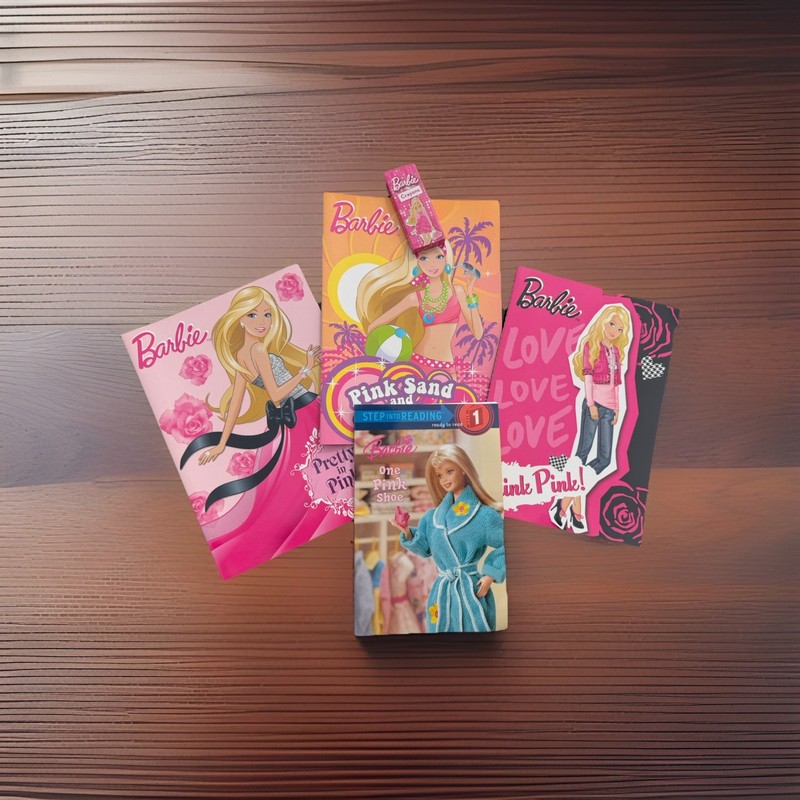 Mattel’s Barbie Golden Books 5-C Color & Activity Set NEW