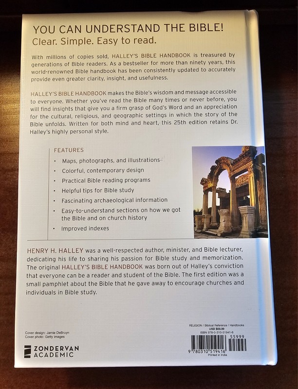 Zondervan Halley's Bible Handbook Henry H. Halley Deluxe Hardcover 2014 gallery
