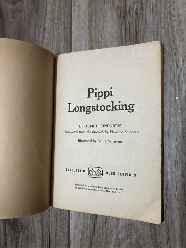 Pippi Longstocking Paperback Astrid Lindgren 1963 gallery