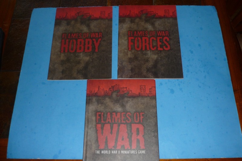 "FLAMES OF WAR" - WORLD WAR II MINIATURES GAME - 3 BOOK SET w/ SLIPCOVER gallery