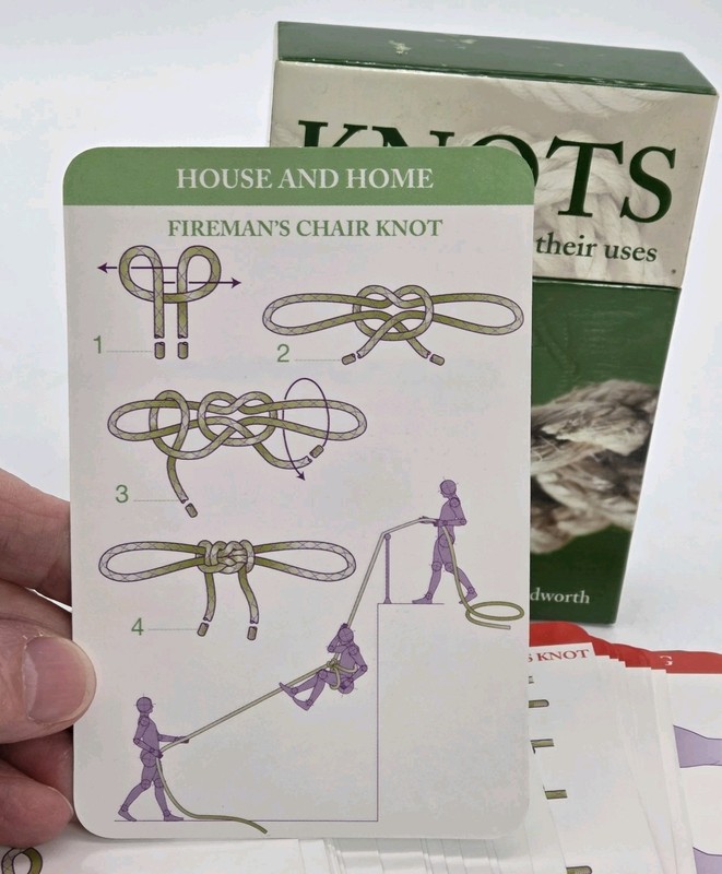 KNOTS & THEIR USES (FLASHCARDS) By Geoffrey Budworth Barnes & Noble VTG 2004 gallery