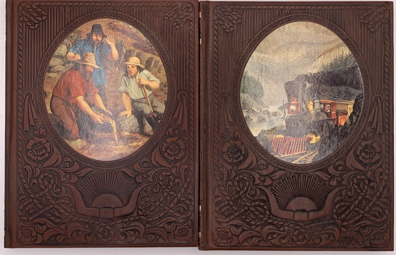 Lot of Eight of the Old West Series, 1970's Leather Cover, B152 gallery