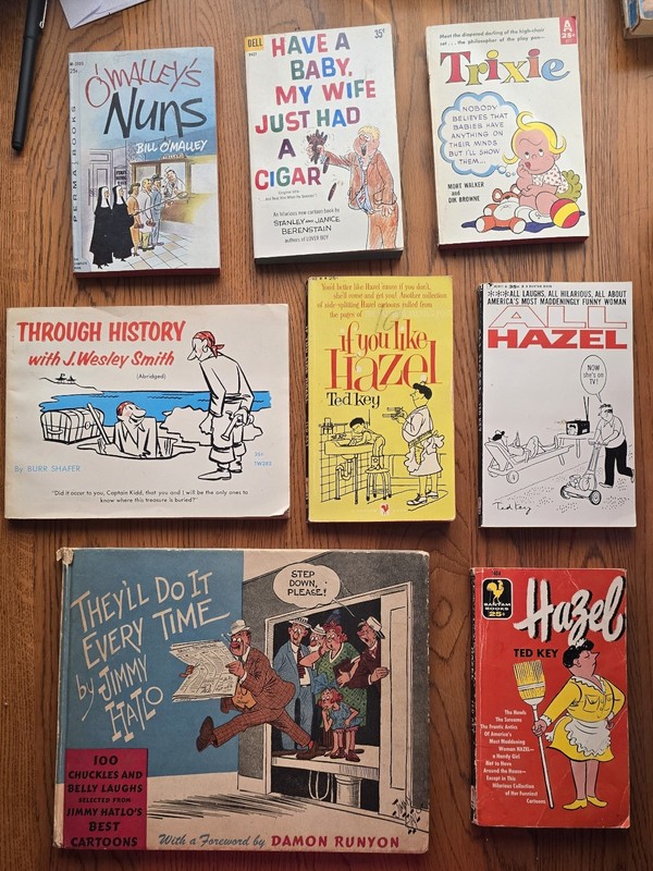 Lot Of 8 Vintage Comic Compilation Books-Hazel, Trixie 40’s-50’s-60’s