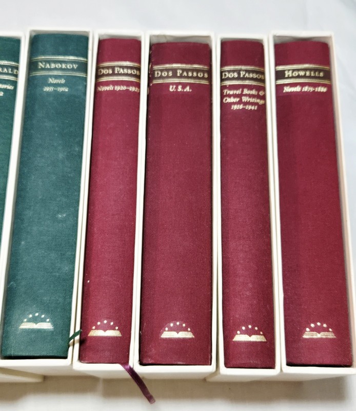 Lot Of 9 The Library of America Nabokov Dos Passos Fitzgerald Green Red Novels gallery