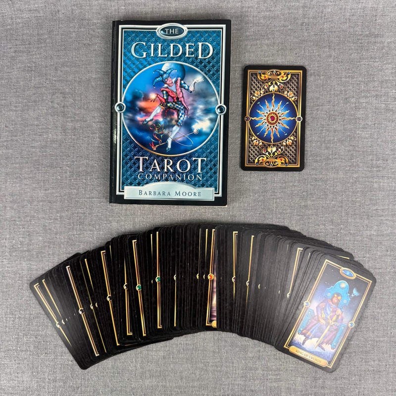 The Gilded Tarot Deck And Companion Book Complete Ciro Marchetti Barbara Moore
