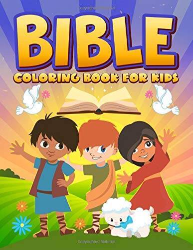 Bible Coloring Book for Kids: 35 Color Pages full of Biblical Storie – VERY GOOD