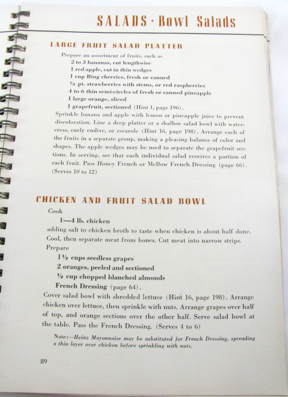 Vintage Heinz Recipe Book Spiral Bound 1939 Ring Wire Bound WWII Cookbook gallery