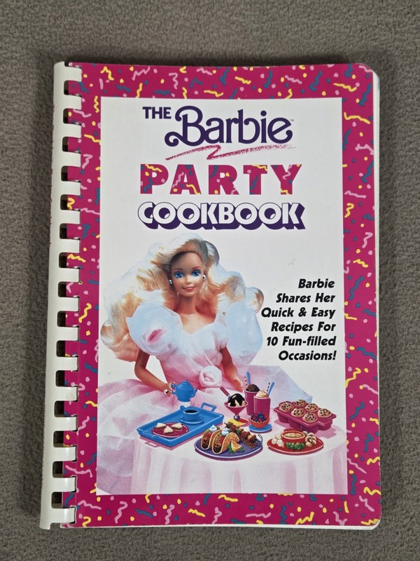 The Barbie Party Cookbook 1991 1st Edition