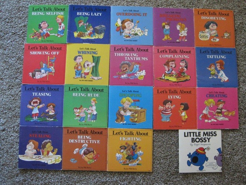 LET'S TALK ABOUT BOOKS by Joy Wilt Berry Lot of 18 pb 1982 + Bag gallery