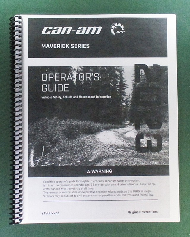 2023 Can-Am Maverick X rs Turbo RR Owner’s Manual: 248 Pages & Protective Covers