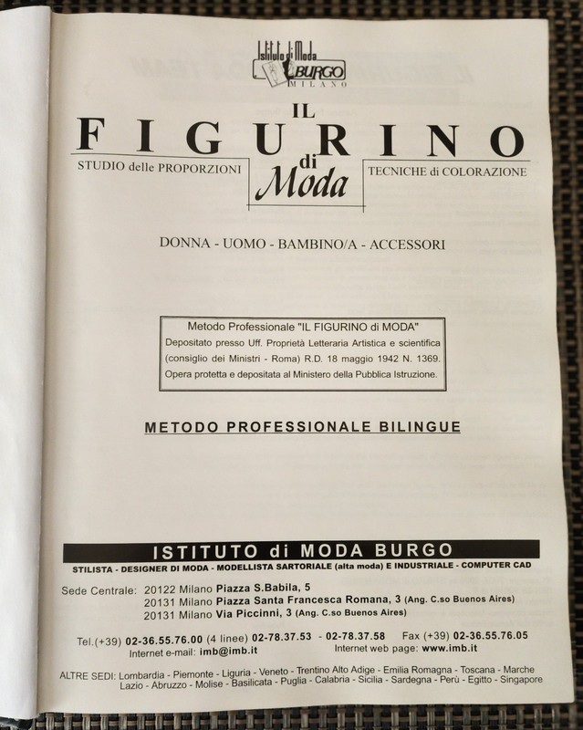 Italian Fashion Book Fernando Burgo IL FIGURINO DI MODA Rare HC 2nd Ed Milan gallery