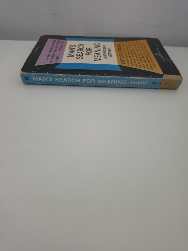 Man's Search for Meaning Viktor E. Frankl 1969 WSP Psychology Self Help Book gallery