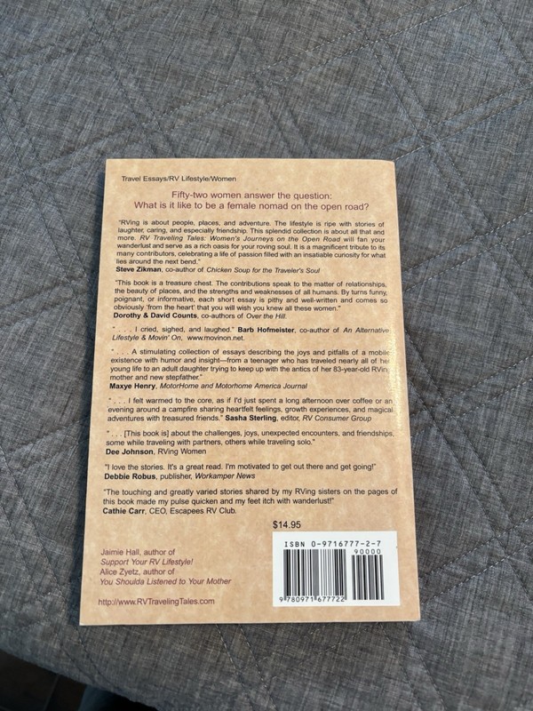 RV Travel Tales Women’s Journey On The Open Road 215 Pages Used Good gallery