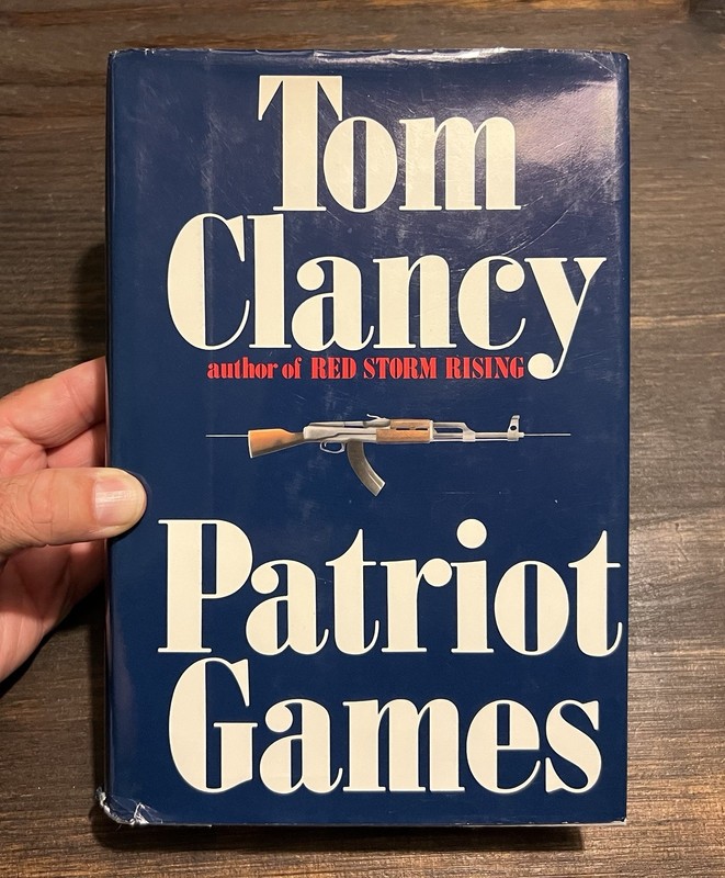 PATRIOT GAMES By Tom Clancy (1987) 1st Edition 1st Printing With Errors HCDJ