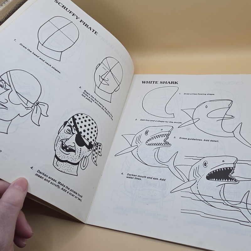 Vintage 1986 You Can Draw Monsters Book How To Draw Frankenstein Dracula gallery