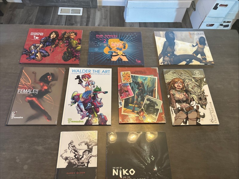 Eye Candy, Female Adult , Art Book Lot Of 9 New Great For Gifts Graphic Art