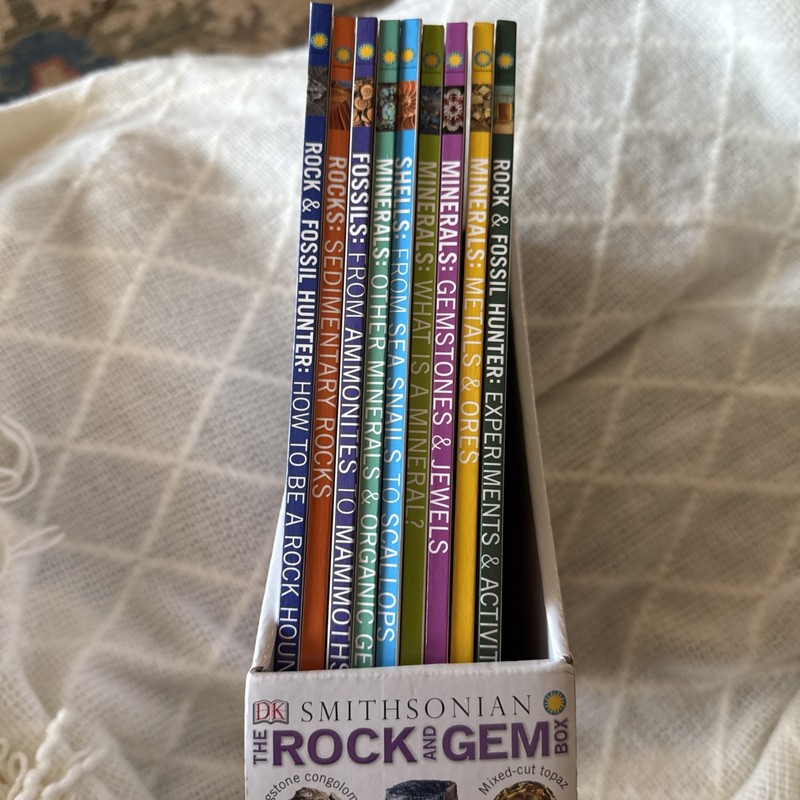 DK Smithsonian The Rock and Gem Box Of 9 Hardcover Books(Missing 1 Book In Set gallery