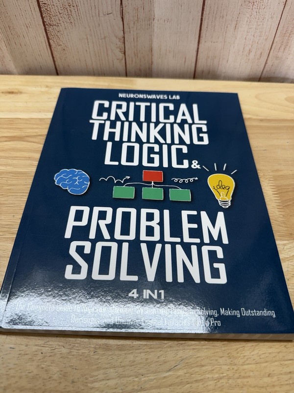 Critical Thinking Logic & Problem Solving 4 In 1 Paperback Neuronswaves Lab Good