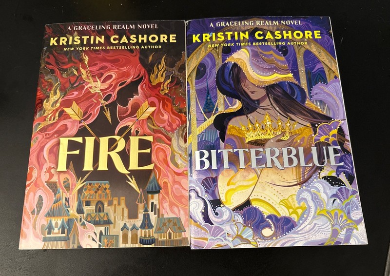 Books 2-3 in the Graceling Book Series by Kristin Cashore -Fire /Bitterblue [PB]