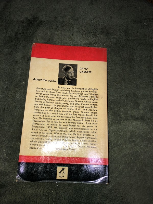 1946 Lady Into Fox by D. Garnett. Penguin Paperback. Small Thin Pb. 148 pages gallery