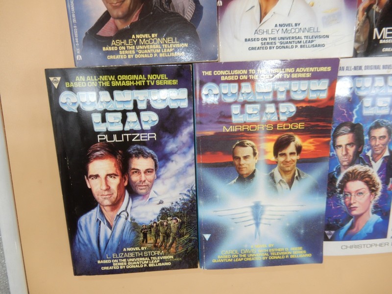 QUANTUM LEAP 8 pb book Lot 1990's TV Tie In 1st Print Novels Ashley McConnell gallery
