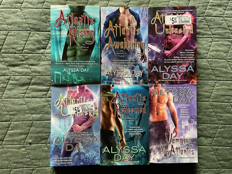ALYSSA DAY 6 book SET in the WARRIORS OF POSEIDON series PAPERBACK lot 1-5,7