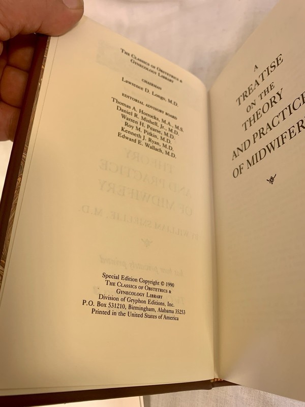 Smellie TREATISE ON THEORY & PRACTICE MIDWIFERY CASES VOLS 2 & 3 Near Mint 1990 gallery