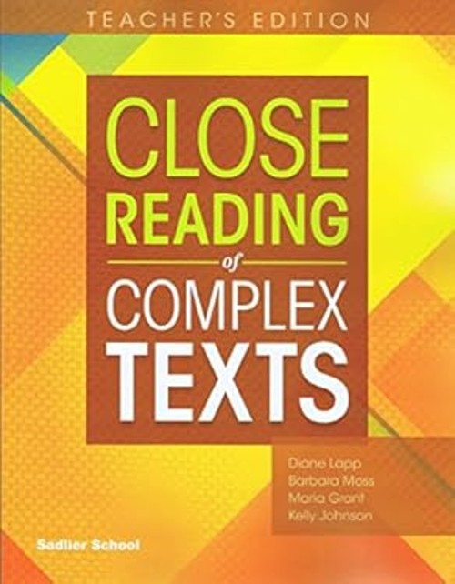 Sadlier Close Reading of Complex Texts Grade 8 Teacher’s Edition