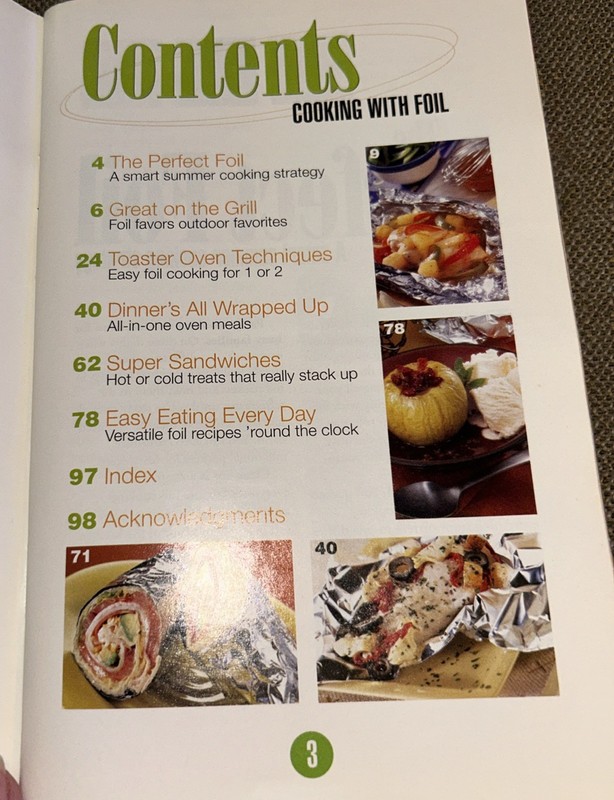 Cooking With Foil 2002~ 98 Pages gallery