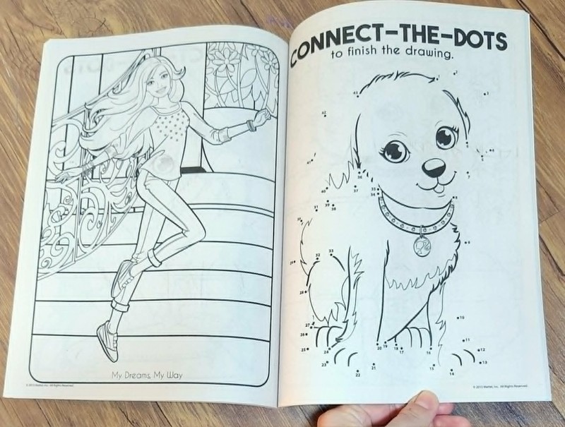 Barbie Jumbo Coloring & Activity Book Tear/Share Pages Shine so Bright ❤️2015 gallery