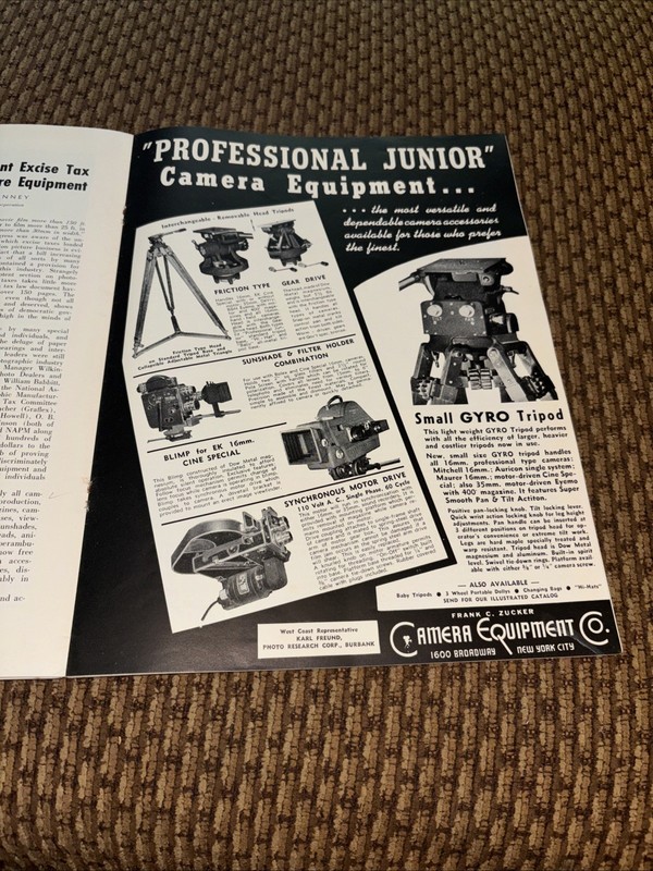 Jan 1952 AMERICAN CINEMATOGRAPHER CinemaScope Motion Picture Photography gallery