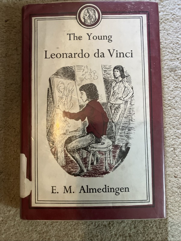 The Young Leonardo da Vinci-E. M. Almedingen-hc/dj c 1963 Ex-Lib Mylar VGC