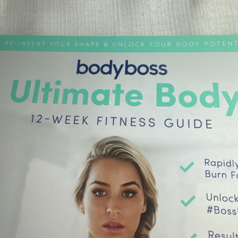 BODYBOSS ULTIMATE BODY 12 WEEK FITNESS GUIDE BOOK Preowned Excellent gallery