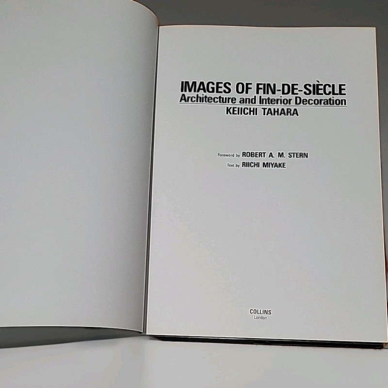 Images of Fin-de-siecle Foreword by Robert A. M. Stern HCDJ Illustrated 1st prin gallery
